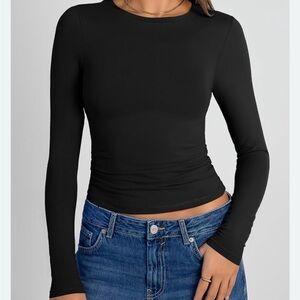 Trendy Queen Black Long Sleeve Top